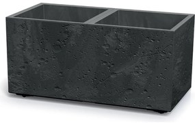 SIERRA CASE BETON EFFECT 77 cm virágtartó, 77 cm fekete, M