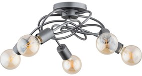 Felületre szerelhető csillárMAXIS 5xE27/15W/230V szürke