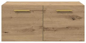 Fali Szekrény kézműves tölgy 80 x 36.5 x 35 cm Faanyag