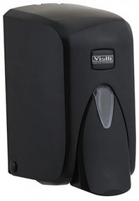 Vialli Folyékony szappan adagoló, zárható, ABS műanyag, fekete 500 ml, 24db/karton