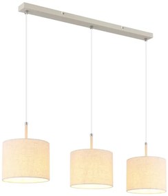 Globo 15968-3H - DELEON kábeles csillár 3xE27/40W/230V