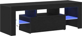 vidaXL TV szekrény fiókkal Fekete tölgy 120 x 35 x 40 cm Faanyag