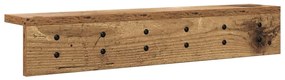 Fali Kabáthorog polcokkal Régi fa 60 x 10.5 x 10.5 cm Faanyag
