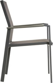 Kerti szék készlet 90 x 56,5 x 59,5 cm 2 db szürke