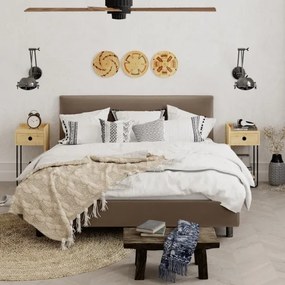 Éjjeli szekrényke CACTUS 60x29,5 cm bézs/fekete