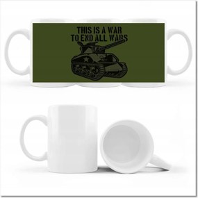 Nyomott mintás bögre A háború véget vet a többi háborúnak