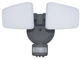 NEDES LED Kültéri reflektor érzékelővel LED/24W/230V 3000/4000/6000K IP54 antracit ND3875