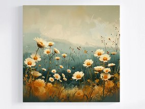 Poszter Kert Virágágyás Rét Virágok Margaréta 80x80