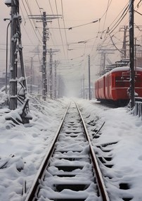 Poszter 29,7x42cm Utazás a síneken