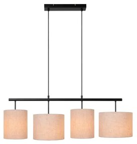 Lucide 45409/04/38 - Csillár zsinóron MAYA 4xE27/40W/230V krémes