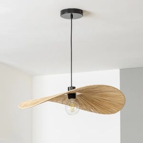 Brilagi - CERIA BOHO LED csillár kábelen 1xE27/40W/230V, átmérő 60 cm, raffia