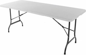 GARTHEN Kerti összecsukható bútor készlet 180 cm fehér