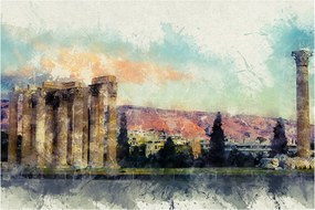 Kép - akropolisz, Athens, Görögország (90x60 cm)