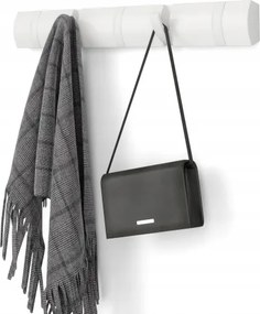 Fehér fali ruhaakasztó, ideális az iroda előszobájába Flip 5