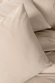 Plain Ranforce egyszemélyes ágyneműhuzat garnitúra, bézs