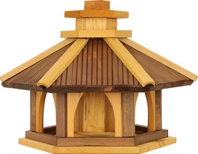 Tömör fából készült etető, Madáretetők