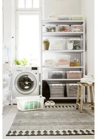 SmartStore Classic tárolódoboz fehér klipszekkel, 32 l, 32 l