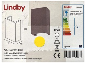 Lindby Lindby - Fali lámpa SMIRA 1xG9/25W/230V LW0225