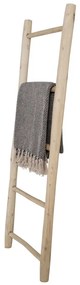 Dekorációs létra teak fából, natúr, 50x150 cm
