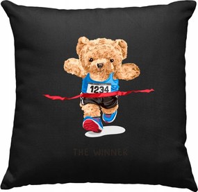 Ralph Futó mackó párna (2) fekete