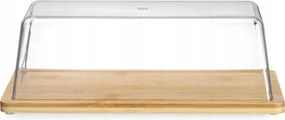 Bambusz Display Tálca Büféhez Hendi Gyümölcs Kenyértartó Fedéllel