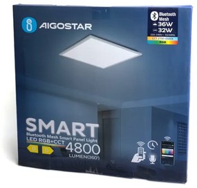 Aigostar - LED RGBW Dimmelhető beépíthető panel MESH LED/36W/230V 60x60 cm