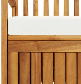 tömör akácfa kerti XL tárolópad 120 x 63 x 84 cm
