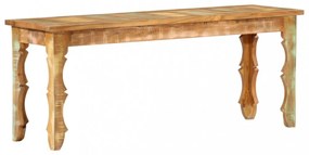Tömör újrahasznosított fapad 110 x 35 x 45 cm