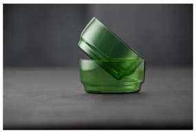 Zöld üveg tálka szett 2 db-os 500 ml Torino – Lyngby Glas
