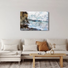 Kép - Zátony, akvarell (90x60 cm)