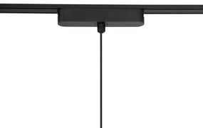 Modern sínrendszer 6 fekete függőlámpa foglalattal, 1 fázisú - Magnetic Vance