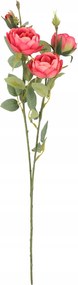 Mesterséges rózsa csokor 66 cm piros művirág növény