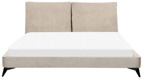 Franciaágy 180 cm Mellody (szürkésbézs)  (ágyráccsal). 1081355
