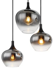 Globo 15548-6H - Csillár zsinóron MAXY 6xE27/40W/230V fekete