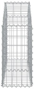 íves horganyzott vas gabion kosár 100x30x60/80 cm