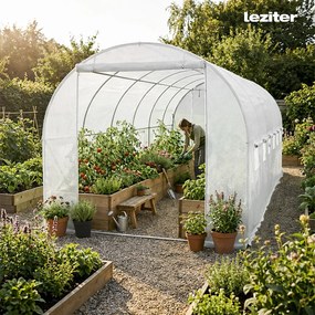 Fóliasátor 200x300x600 cm váz+fólia fehér