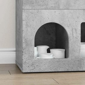 Széf Beton Szürke 80,5 x 35 x 59 cm Faanyag