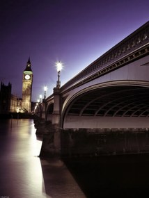 Poszter 30x40cm Westminster híd éjszaka, Assaf Frank