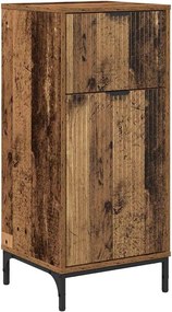 vidaXL Fürdőszoba Székény Öreg fa 39,5 x 36 x 88 cm Faanyag & Fém
