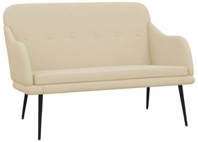 vidaXL krémszínű szövet pad 110 x 76 x 80 cm