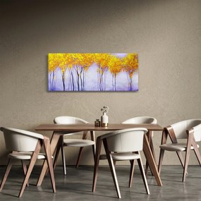 Sárga fák képe (120x50 cm)
