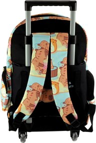 Kapibara Chill prémium gurulós iskolatáska, táska 42 cm