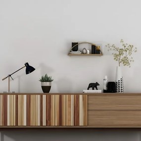 Fali polc 45x18 cm tölgy/arany