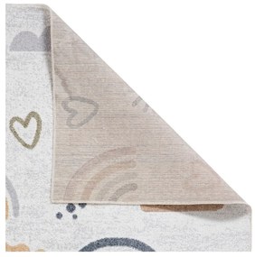 Krémszínű gyerek szőnyeg 80x150 cm Vida Kids Rainbow – Think Rugs