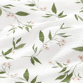 Goldea krepp ágyneműhuzat - jázmin virágmintás 140 x 200 és 70 x 90 cm