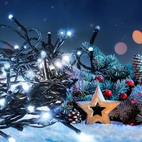 Brilagi - LED Kültéri dekoratív lánc 300xLED/8 funkció 35 m IP44 hideg fehér