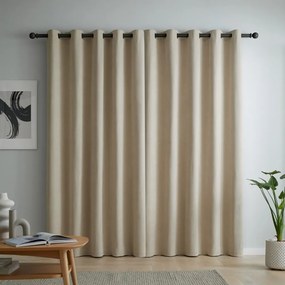 Bézs bársony sötétítő függöny szett 2 db-os 117x137 cm Wilson – Catherine Lansfield