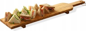 Fa Tálaló Deszka Lábakon Snack Felvágott Sajt 68 cm