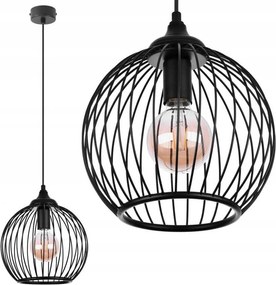 Bomba 1 Függőlámpa Loft, fekete, 1xE27