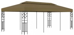 tópszínű pavilon 6 x 3 m 180 g/m²